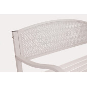Banca gradina otel bej Lizette 123x55x84 cm