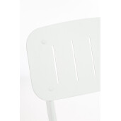Set mobilier gradina otel alb Yvonne A:44x50x85h ; 70x70x72h