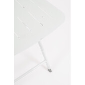 Set mobilier gradina otel alb Yvonne A:44x50x85h ; 70x70x72h