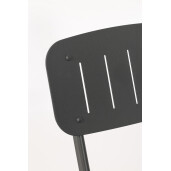 Set mobilier gradina otel gri Yvonne 44x50x85h ; 70x70x72h