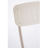 Set mobilier gradina masa, 2 scaune otel champagne Yvonne 44x50x85h, 70x70x72h