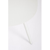 Set 2 masute cafea otel alb Yvonne 77.5x73.5x35h; 77.5x73.5x45h