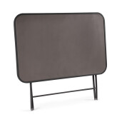 Masa gradina, terasa pliabila otel gri charcoal Yvonne 110x70x72h