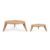 Set 2 masute lemn maro Camden 80x37 cm, 100x45 cm