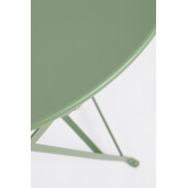 Set mobilier gradina masa, 2 scaune otel verde Austin 41x46x80x44h1(x2); ø60x71h