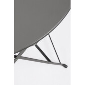 Set mobilier gradina masa, 2 scaune otel gri charcoal Austin 41x46x80x44h1(x2); ø60x71h