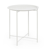 Masuta cafea otel alb Austin Ø46x52h