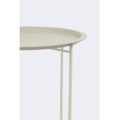 Masuta cafea otel crem gypsum Austin Ø46x52h