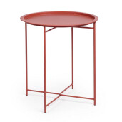 Masuta cafea otel caramiziu Austin Ø46x52h