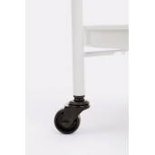 Carucior servire otel alb Austin Ø44.5x70h