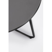 Masuta cafea otel gri charcoal Austin Ø45x45h