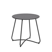 Masuta cafea otel gri charcoal Austin Ø45x45h