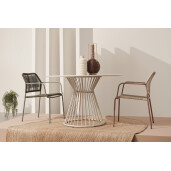 Masa rotunda otel crem gypsum Austin Ø120x75h