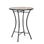 Masa rotunda otel ceramica multicolora Santorini Ø60x75h