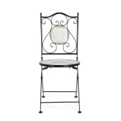 Set 2 scaune pliabile otel ceramica multicolora Loire 38x46x92h