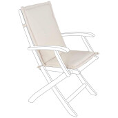 Set 2 perne scaune gradina textil natur 45x94x3h