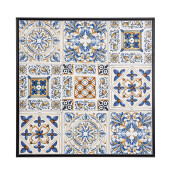 Masa otel ceramica multicolora Mykonos 60x60x75h