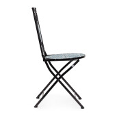 Set 2 scaune gradina otel ceramica Samos 38x46x92 cm