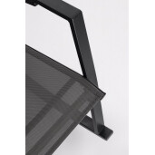 Fotoliu gradina, terasa gri charcoal Ercolano 60x107x95h