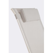 Fotoliu gradina, terasa alb gri Ercolano 60x107x95h