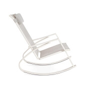 Fotoliu gradina, terasa alb gri Ercolano 60x107x95h