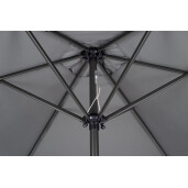 Set mobilier gradina cu umbrela soare otel gri charcoal Pompei 