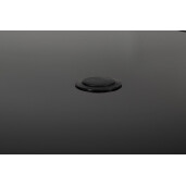 Set mobilier gradina masa, 6 scaune,  cu umbrela soare otel gri charcoal Pompei 