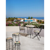 Masa rotunda otel ceramica multicolora Paloma Ø60x75h