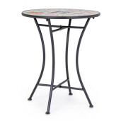 Masa rotunda otel ceramica multicolora Paloma Ø60x75h