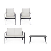 Set mobilier gradina otel textilena Marsala