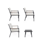 Set mobilier gradina otel textilena Marsala