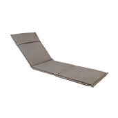 Perna sezlong gradina textil maro 63x190x3 cm