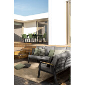 Set 2 fete perna exterior, interior gri Daya 45x2.3x45 cm