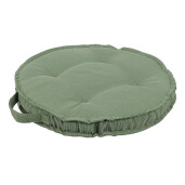 Set 4 perne podea textil verde Ø40x4h