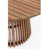 Masa lemn acacia maro Rodano Ø120x74h