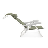 Set 2 scaune gradina aluminiu textilena verde olive Cayo 57x85x73h