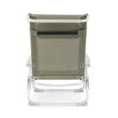 Set 2 scaune gradina aluminiu textilena verde olive Cayo 57x85x73h