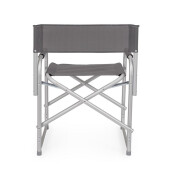 Set 2 scaune gradina aluminiu textilena gri Cayo 57x47x79h