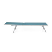 Set 4 sezlonguri albastru gri Cayo 181x55.5x90 cm