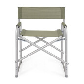 Set 2 scaune gradina aluminiu textilena verde olive Cayo 57x47x79h