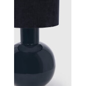 Veioza metal textil albastru Ikeru Ø26x56h
