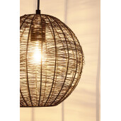 Set 2 lustre metal negru Inay 25x100 cm