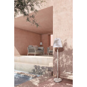 Lampadar incarcare solara otel alb Ø34x150h