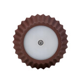 Veioza cu led otel maro Artika 12.5x36 cm