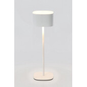 Veioza metal alb cu led Naimi Ø8x26h