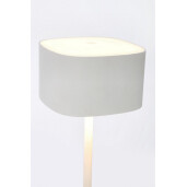 Veioza metal alb cu led Naimi Ø8x26h