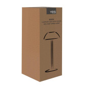 Veioza metal negru cu led Beren Ø13x28h