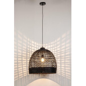 Lustra ratan negru Siwa 53x48.5 cm