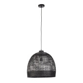 Lustra ratan negru Siwa 53x48.5 cm