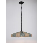 Lustra rafie natur albastra Kanda 50x13 cm